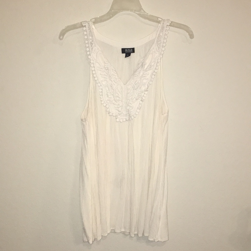 A.N.A White Lace Tank